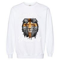 Normal Isnt Coming Back But Jesus Is Cross Christian Garment-Dyed Sweatshirt