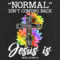 Normal Isn't Coming Back But Jesus Is Faith Sunflower Hat