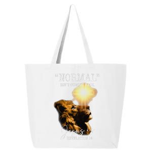 Normal Isnt Coming Back But Jesus Is Cross Christian Easter 25L Jumbo Tote