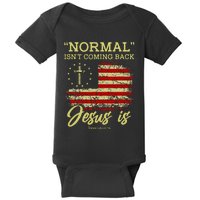 Normal IsnT Coming Back Jesus Is Revelation 14 Christian Baby Bodysuit