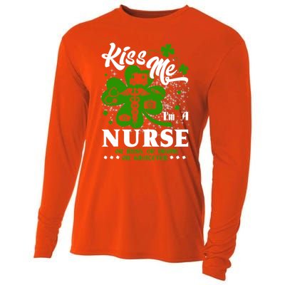 Nurse Irish Cool Gift St Patricks Day Me Im A Nurse Meaningful Gift Cooling Performance Long Sleeve Crew