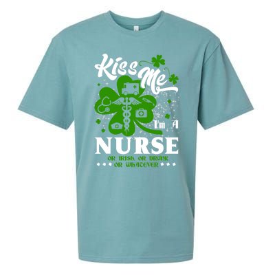 Nurse Irish Cool Gift St Patricks Day Me Im A Nurse Meaningful Gift Sueded Cloud Jersey T-Shirt