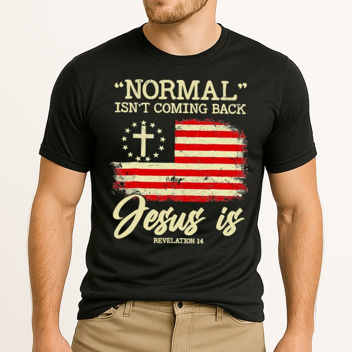 Normal Isn't Coming Back But Jesus Is Revelation 14 Costume Cooling Performance Crew T-Shirt