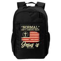 Normal Isn't Coming Back But Jesus Is Revelation 14 Costume Backpack