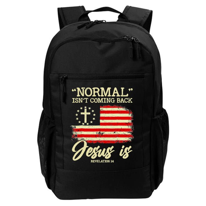 Normal Isn't Coming Back But Jesus Is Revelation 14 Costume Backpack