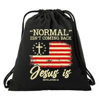 Normal Isn't Coming Back But Jesus Is Revelation 14 Costume Drawstring Bag