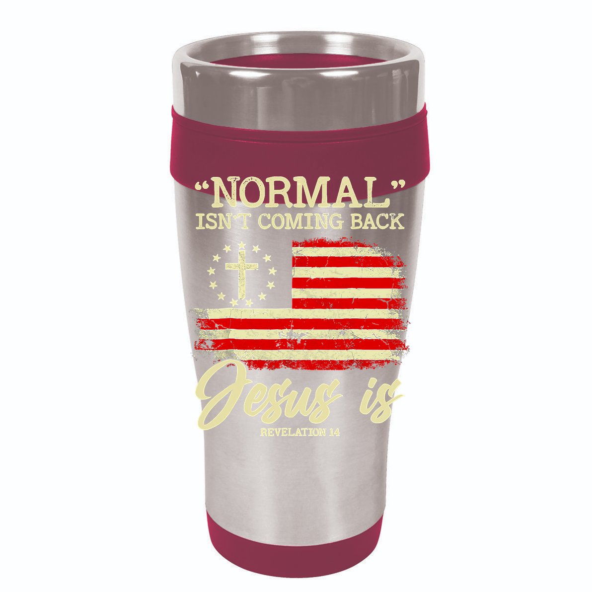 Normal Isn't Coming Back But Jesus Is Revelation 14 Costume Mesh Reversible Basketball Jersey Tank
