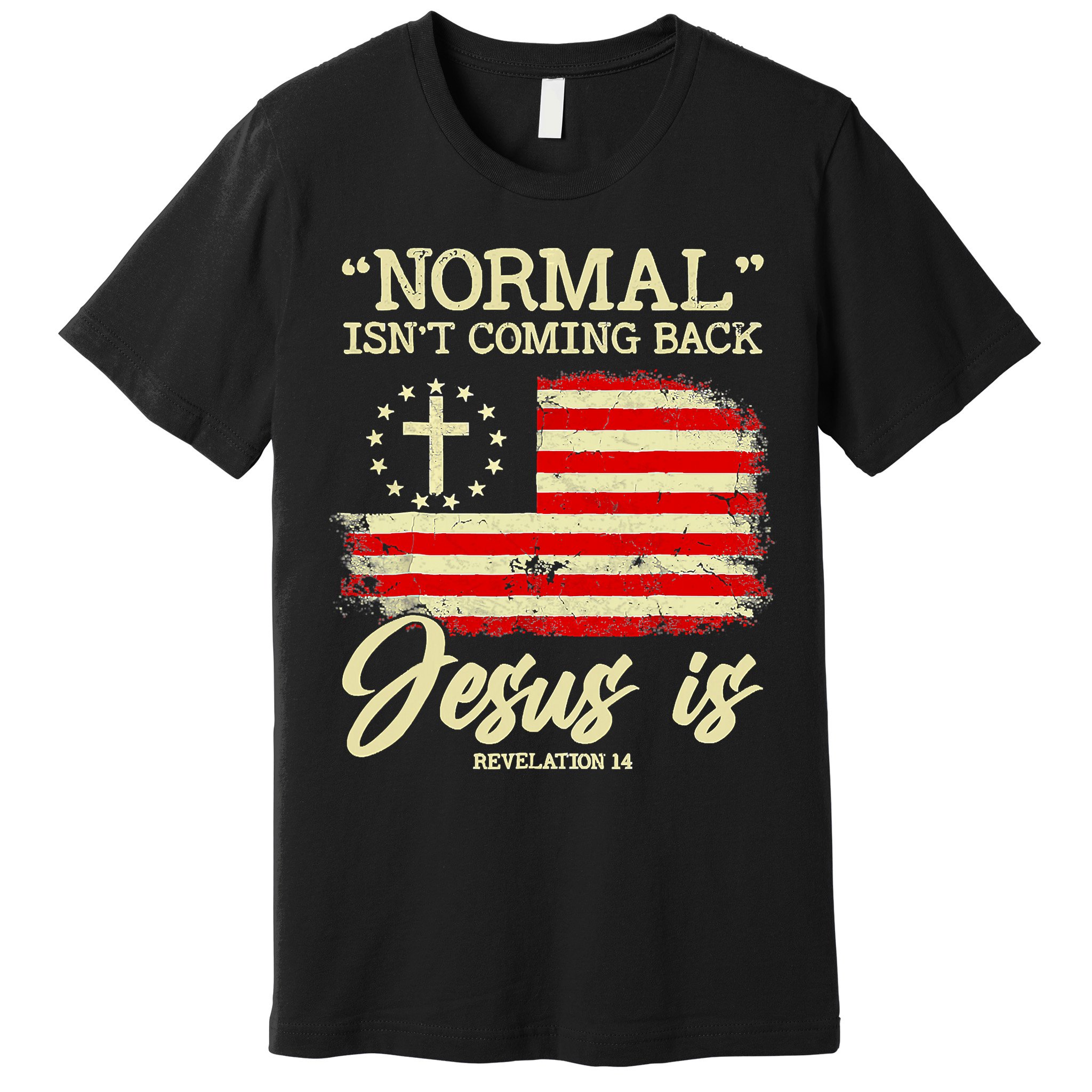 Normal Isn't Coming Back But Jesus Is Revelation 14 Costume Premium T-Shirt