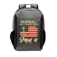 Normal Isn't Coming Back But Jesus Is Revelation 14 Costume Vector Backpack