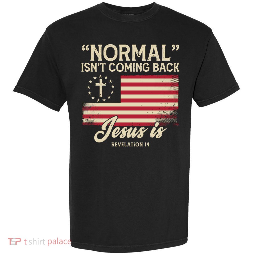 Normal Isnt Coming Back Jesus Is Christian Garment-Dyed Heavyweight T-Shirt