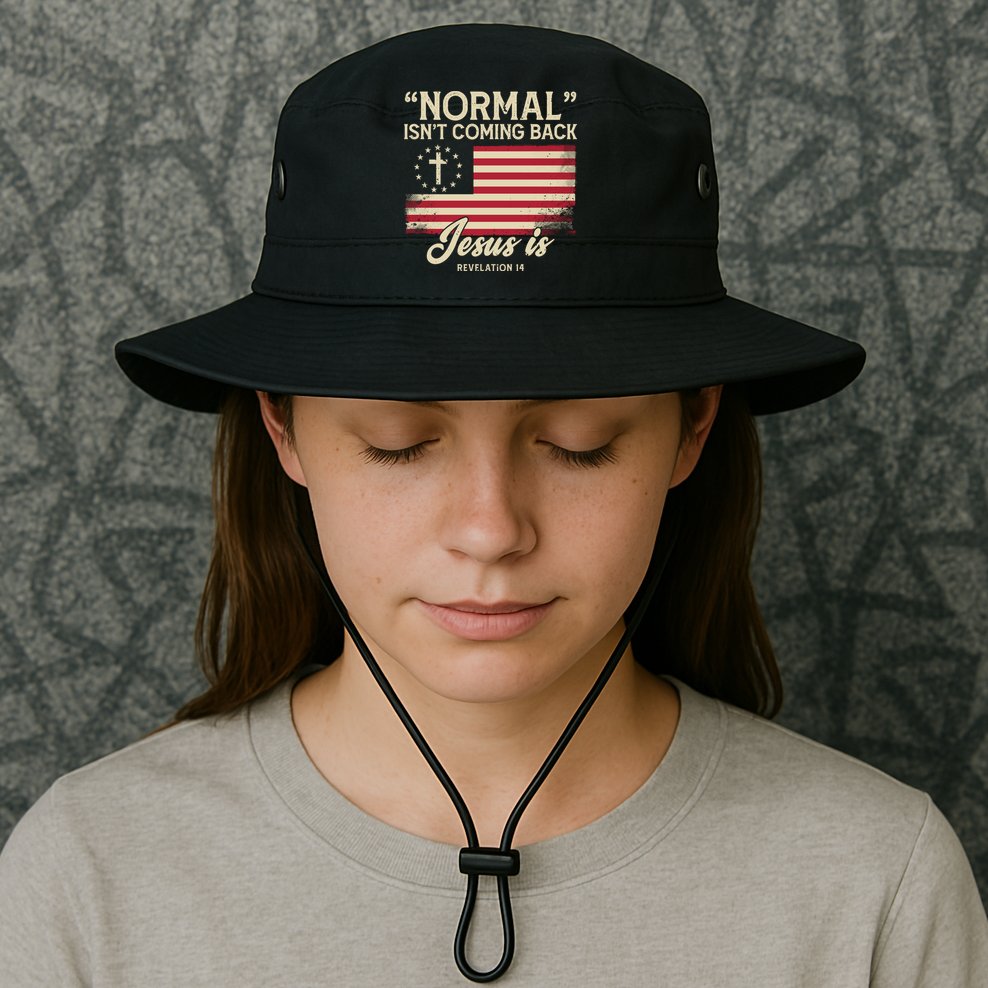 Normal Isnt Coming Back Jesus Is Christian Bucket Hat