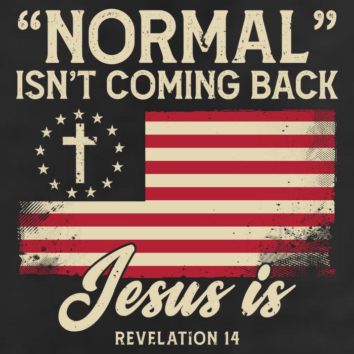 Normal Isnt Coming Back Jesus Is Christian Golf Towel