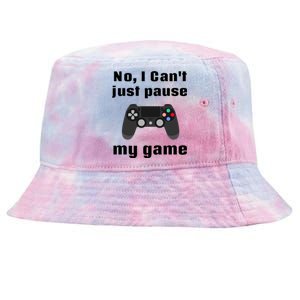 No I Cant Just Pause My Game Video Game Controller Gift Tie-Dyed Bucket Hat