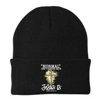 Normal Isn't Coming Back But Jesus Is Cross Christian Beanie