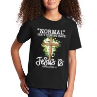 Normal Isn't Coming Back But Jesus Is Cross Christian Kids T-Shirt