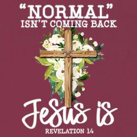 Normal Isn't Coming Back But Jesus Is Cross Christian 16oz Travel Tumbler