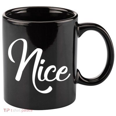 Nice Christmas Couples Naughty and Nice 11oz C Handle Ceramic Mug