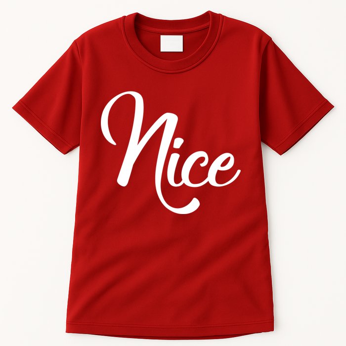 Nice Christmas Couples Naughty and Nice Tall T-Shirt