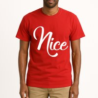 Nice Christmas Couples Naughty and Nice Tall T-Shirt