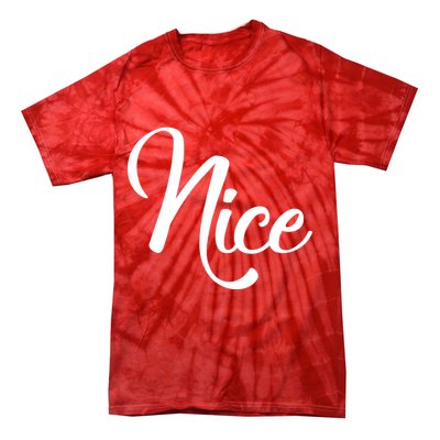 Nice Christmas Couples Naughty and Nice Tie-Dye T-Shirt