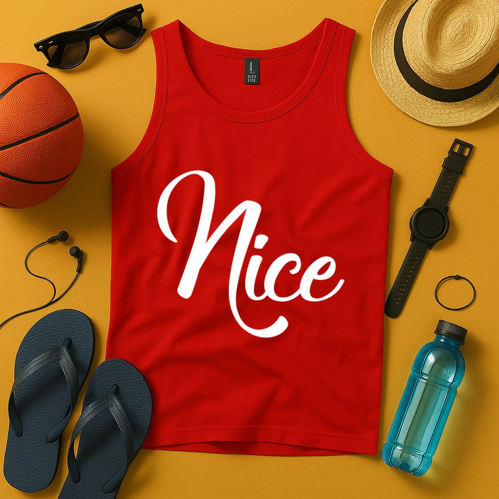Nice Christmas Couples Naughty and Nice Tank Top