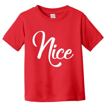 Nice Christmas Couples Naughty and Nice Toddler T-Shirt