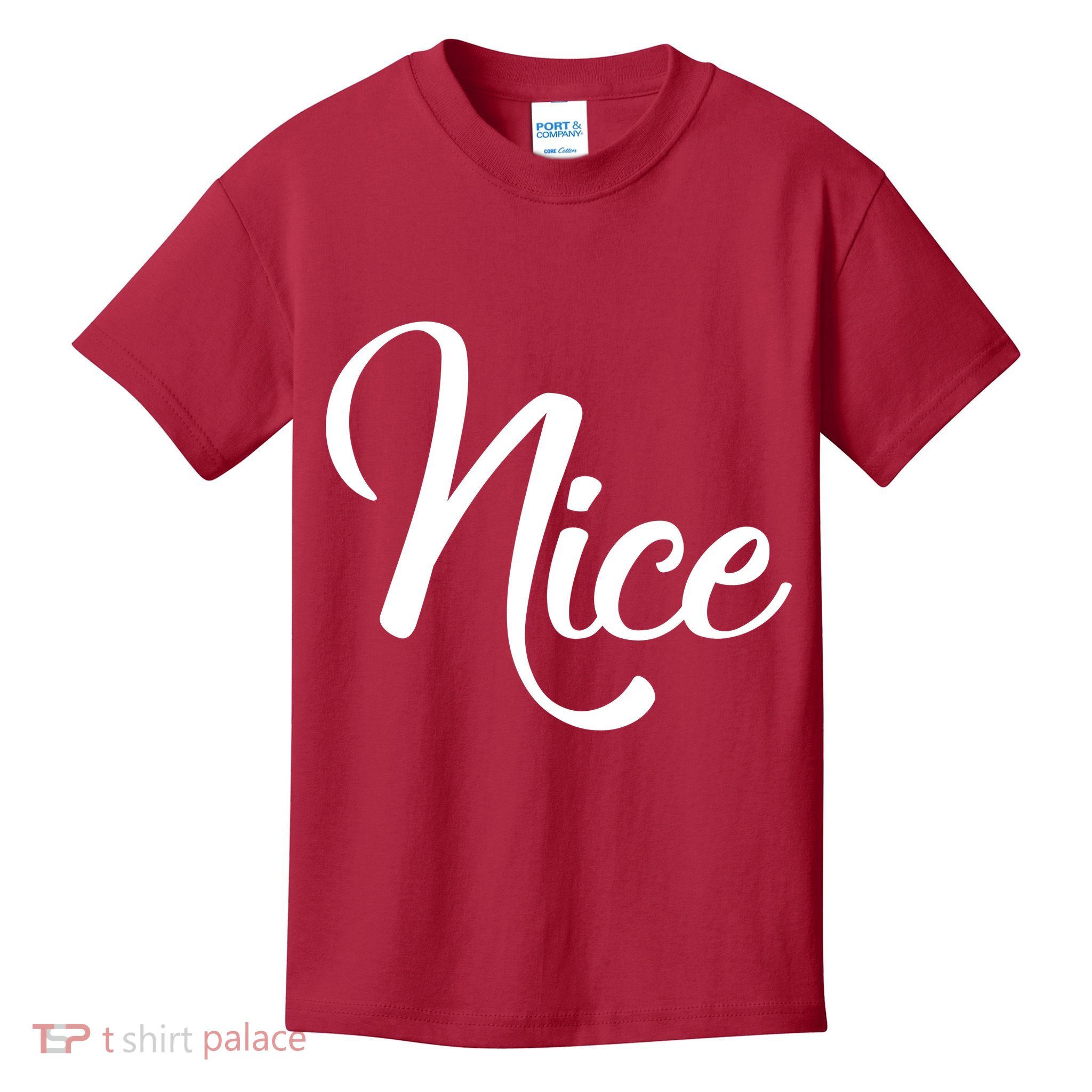Nice Christmas Couples Naughty and Nice Kids T-Shirt