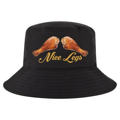 Nice Legs Funny Thanksgiving Turkey Cool Comfort Performance Bucket Hat