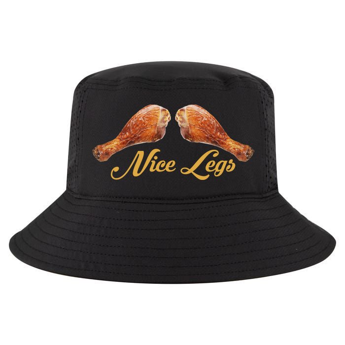 Nice Legs Funny Thanksgiving Turkey Cool Comfort Performance Bucket Hat
