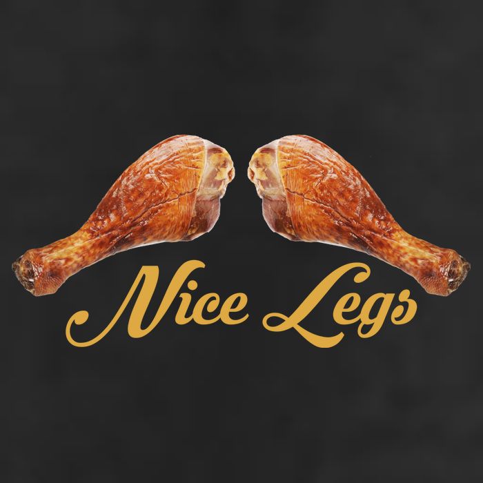 Nice Legs Funny Thanksgiving Turkey 7 Panel Mesh Trucker Snapback Hat