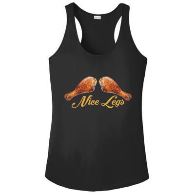 Nice Legs Funny Thanksgiving Turkey Ladies PosiCharge Competitor Racerback Tank
