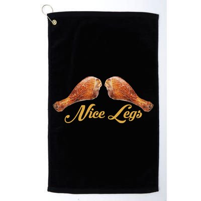 Nice Legs Funny Thanksgiving Turkey Golf Towel