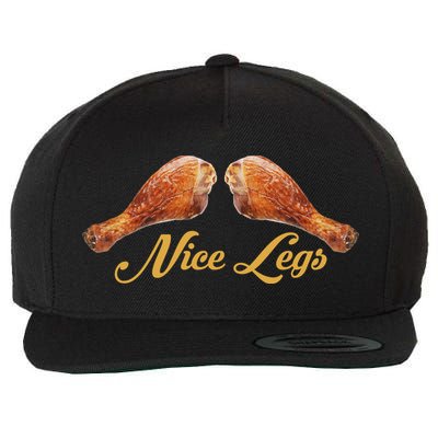 Nice Legs Funny Thanksgiving Turkey Wool Snapback Cap