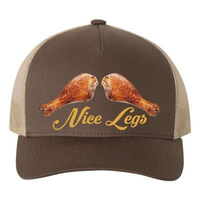 Nice Legs Funny Thanksgiving Turkey Yupoong Adult 5-Panel Trucker Hat