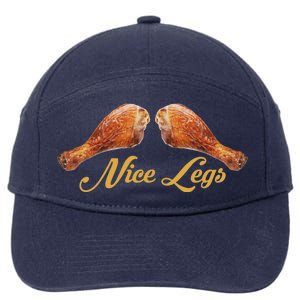 Nice Legs Funny Thanksgiving Turkey 7-Panel Snapback Hat