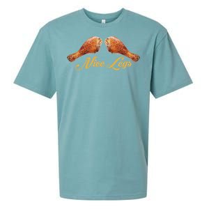 Nice Legs Funny Thanksgiving Turkey Sueded Cloud Jersey T-Shirt