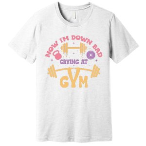 Now IM Down Bad Crying At The Gym Premium T-Shirt