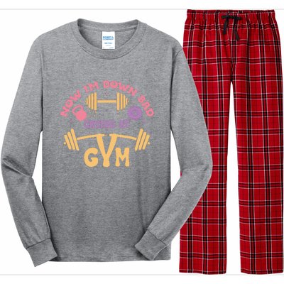 Now IM Down Bad Crying At The Gym Long Sleeve Pajama Set