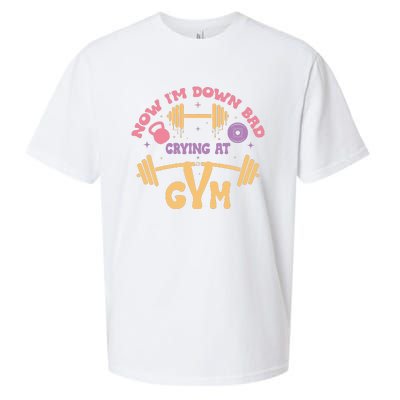 Now IM Down Bad Crying At The Gym Sueded Cloud Jersey T-Shirt