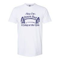 Now Im Down Bad Crying At The Gym Ttpd Softstyle CVC T-Shirt