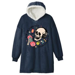 Now Im Down Bad Funny Skeleton Workout Gymer Hooded Wearable Blanket