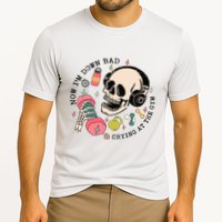Now Im Down Bad Funny Skeleton Workout Gymer Cooling Performance Crew T-Shirt