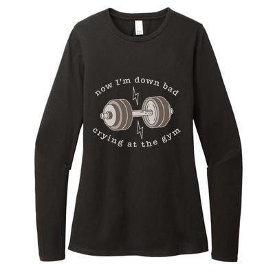 Now Im Down Bad Crying At The Gym Womens CVC Long Sleeve Shirt