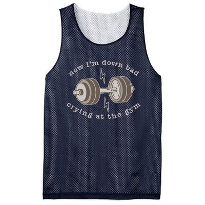 Now Im Down Bad Crying At The Gym Mesh Reversible Basketball Jersey Tank