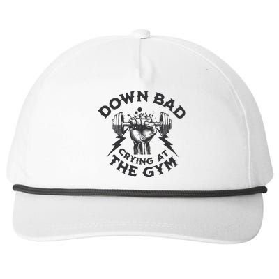 Now Im Down Bad Crying At The Gym Lyrics Ttpd Snapback Five-Panel Rope Hat