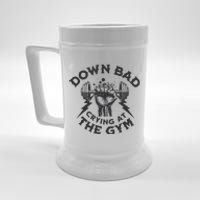 Now Im Down Bad Crying At The Gym Lyrics Ttpd Beer Stein