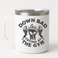 Now Im Down Bad Crying At The Gym Lyrics Ttpd 12 oz Stainless Steel Tumbler Cup