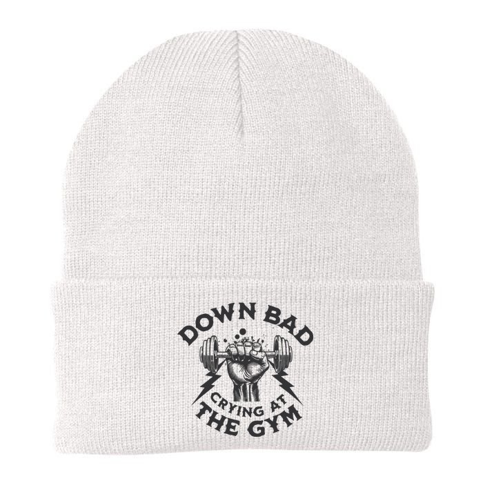 Now Im Down Bad Crying At The Gym Lyrics Ttpd Knit Cap Winter Beanie