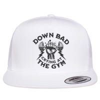 Now Im Down Bad Crying At The Gym Lyrics Ttpd Flat Bill Trucker Hat