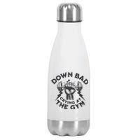 Now Im Down Bad Crying At The Gym Lyrics Ttpd Stainless Steel Insulated Water Bottle